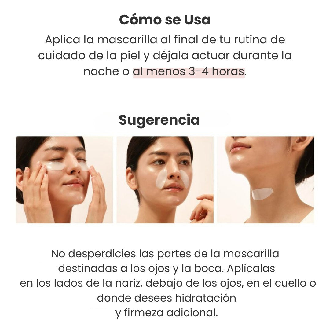 Mascarilla de biocolágeno para rejuvenecer la piel